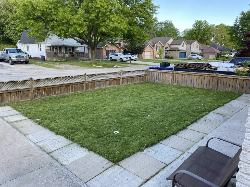 Beautiful maintained lawn