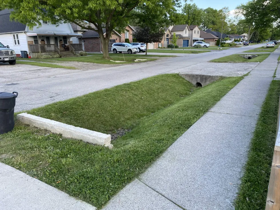 After - Ditch & Curb Cleanup